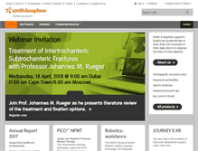 Tablet Screenshot of careers.smith-nephew.com