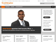 Tablet Screenshot of global.smith-nephew.com